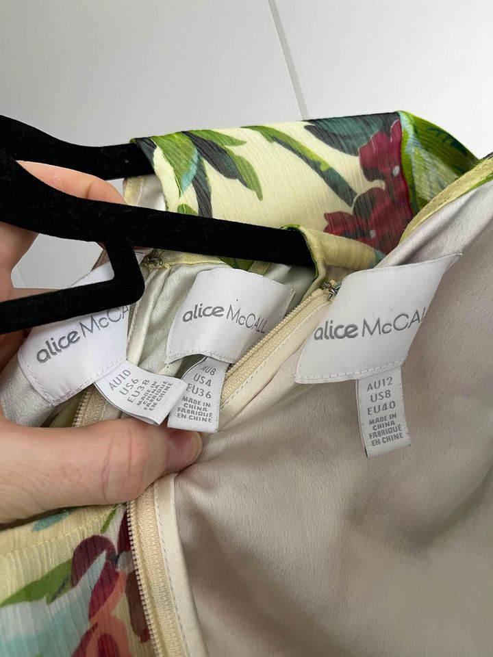 Alice McCall Floral Mini Dress - size 8