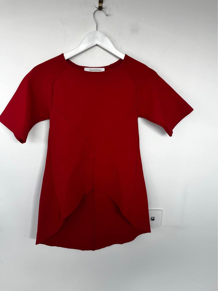 Scanlan Theodore Crepe Knit Top - size 6