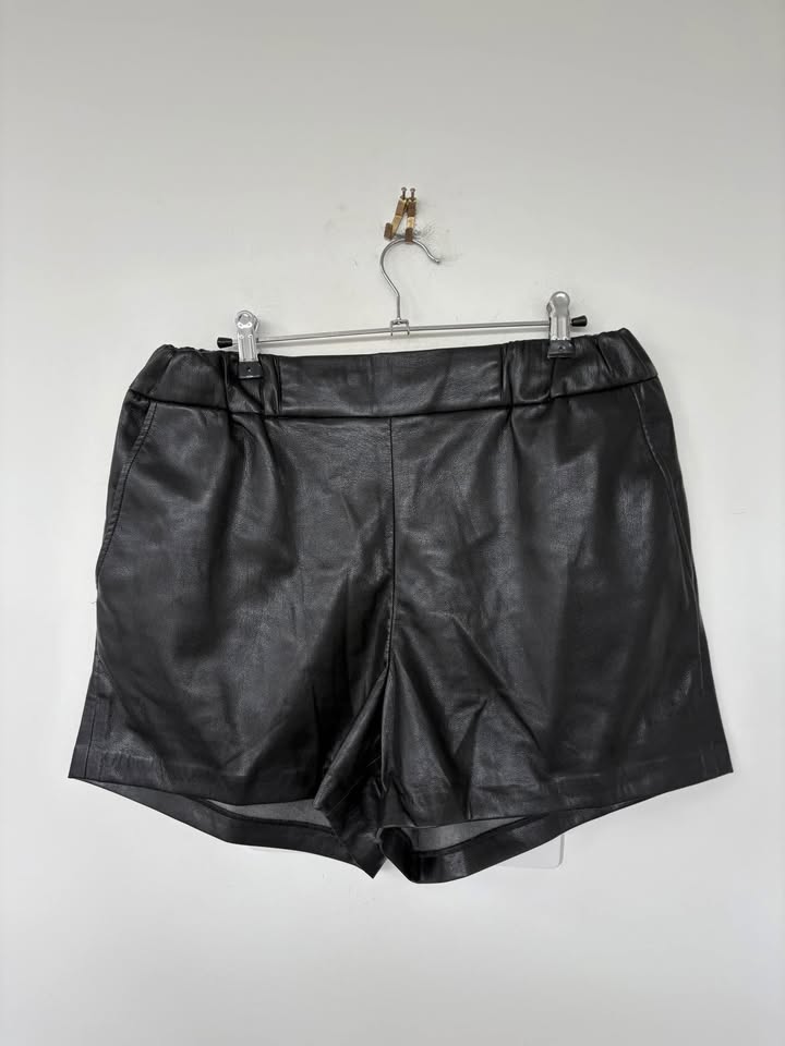Anine Bing Leather Shorts - size large