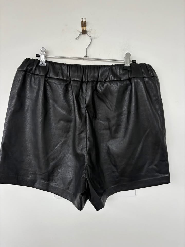 Anine Bing Leather Shorts - size large