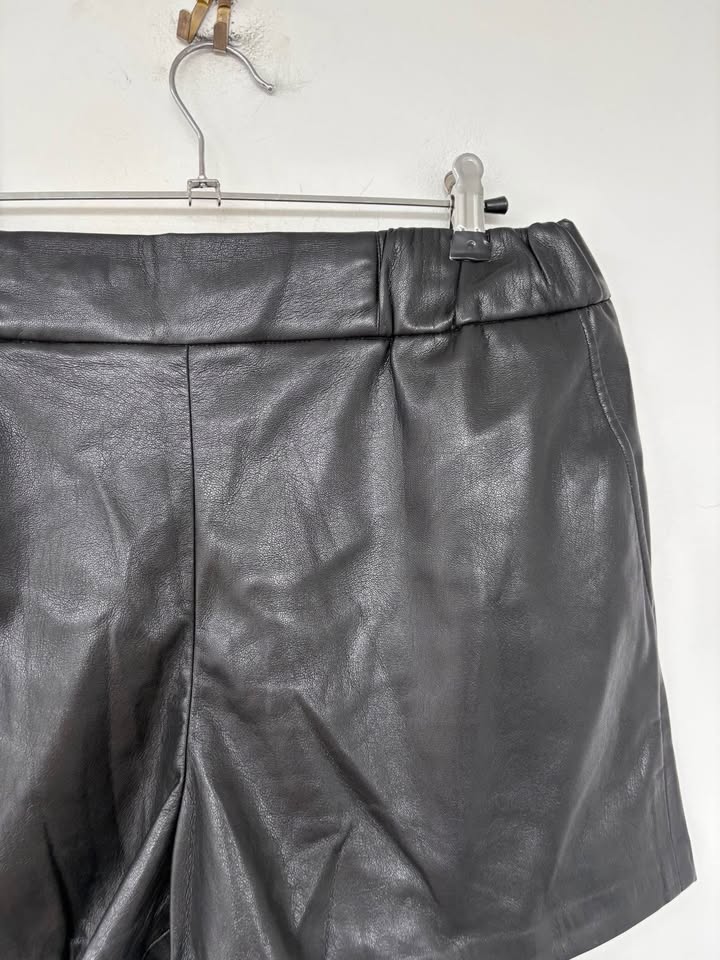 Anine Bing Leather Shorts - size large