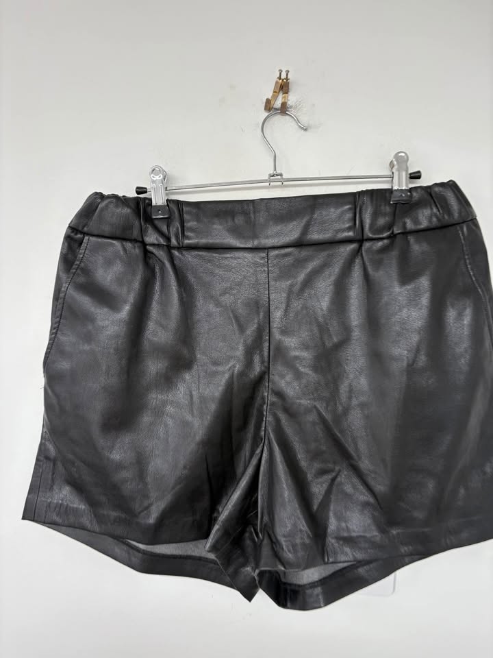 Anine Bing Leather Shorts - size large