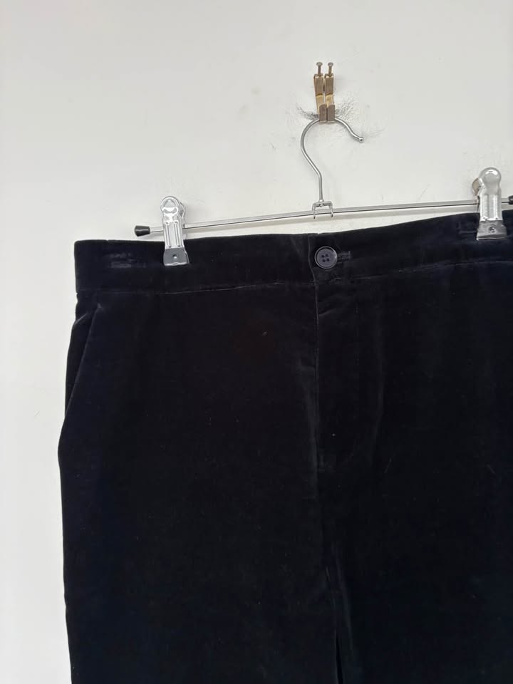 Scanlan Theodore Navy Velvet Pants - size 10