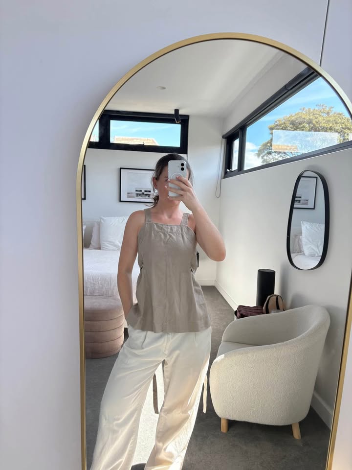 Scanlan Theodore Linen Top - size 12