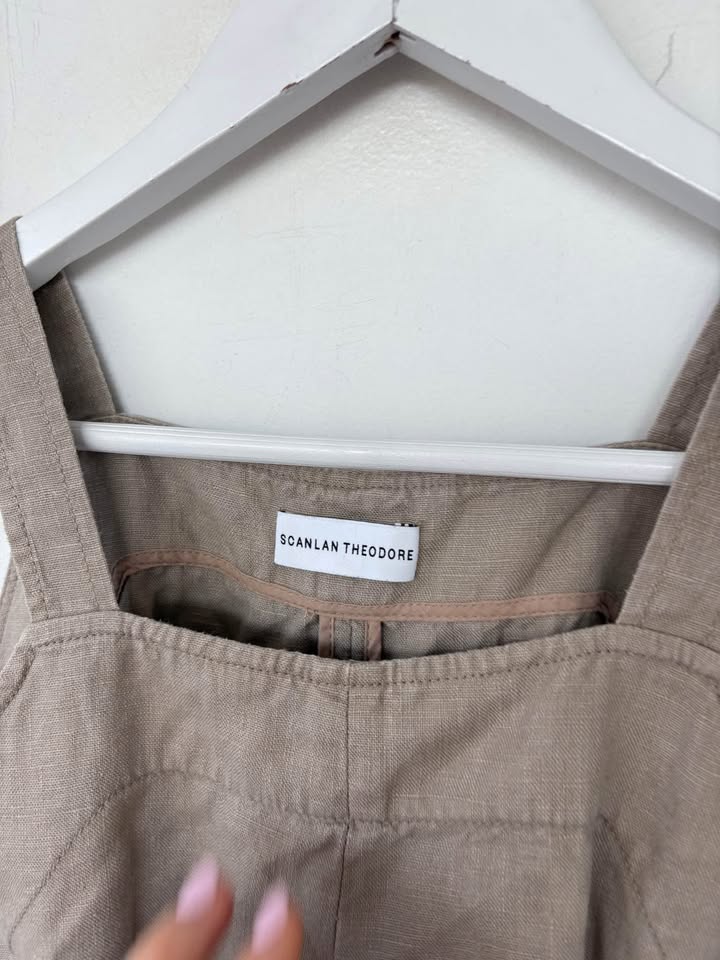 Scanlan Theodore Linen Top - size 12