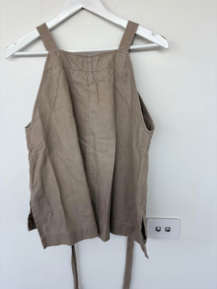 Scanlan Theodore Linen Top - size 12