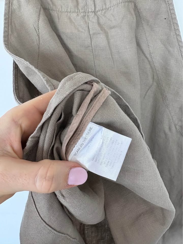 Scanlan Theodore Linen Top - size 12