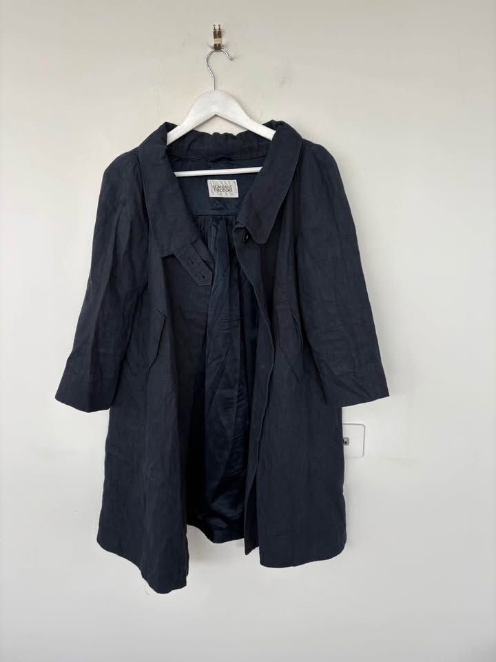 Scanlan Theodore Linen Coat - size ML