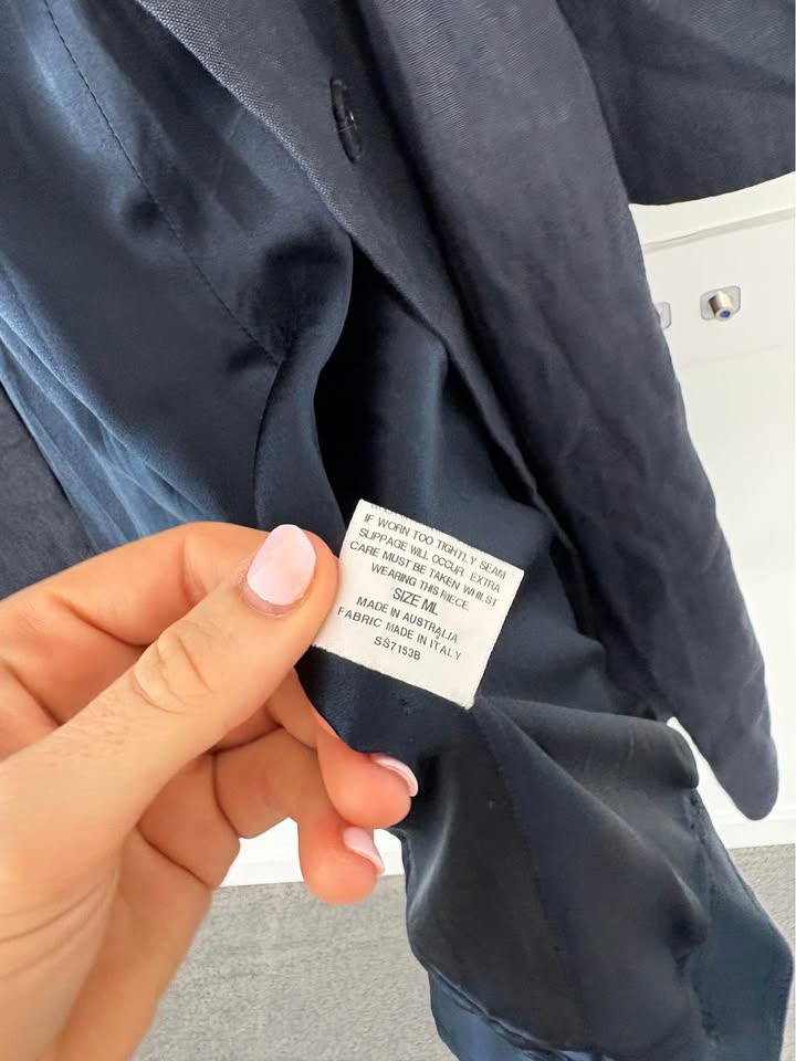 Scanlan Theodore Linen Coat - size ML