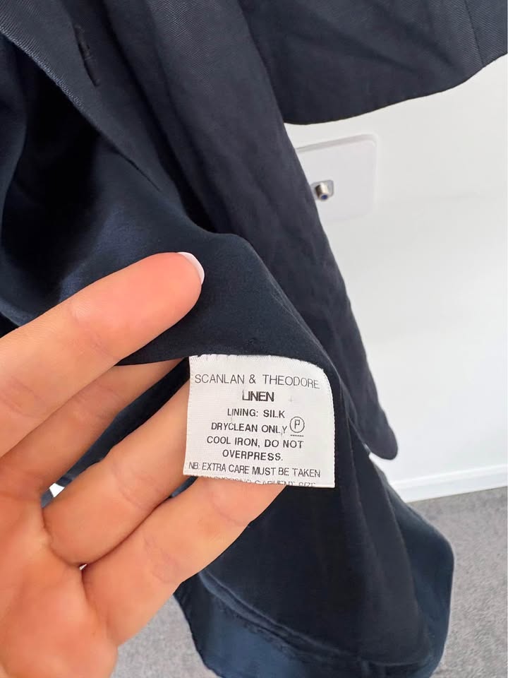 Scanlan Theodore Linen Coat - size ML