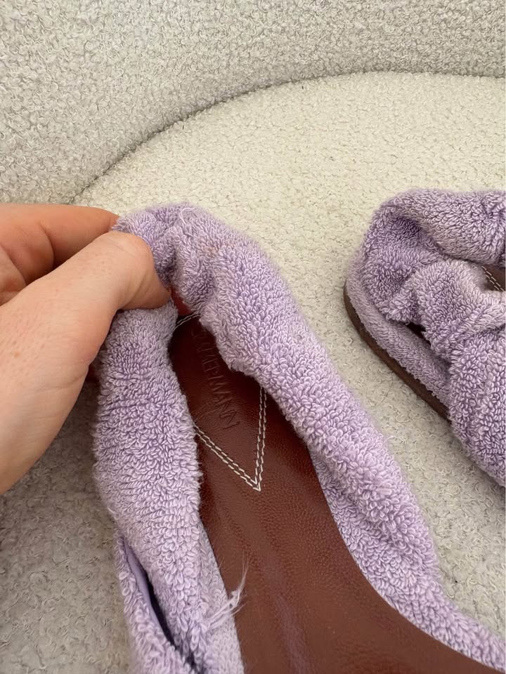 ZIMMERMANN Terry Towelling Flats - size 39