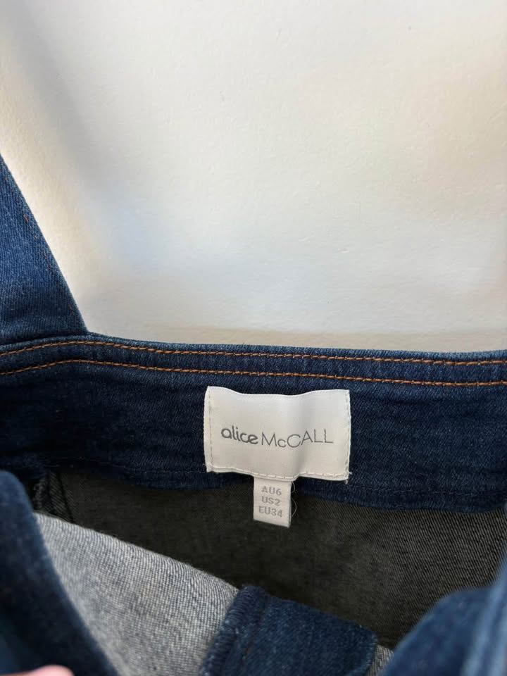Alice McCall Denim Jumpsuit - size 6