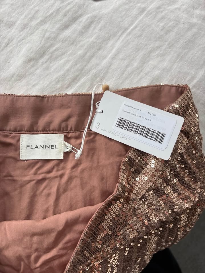 Flannel Sequin Skirt- size 3