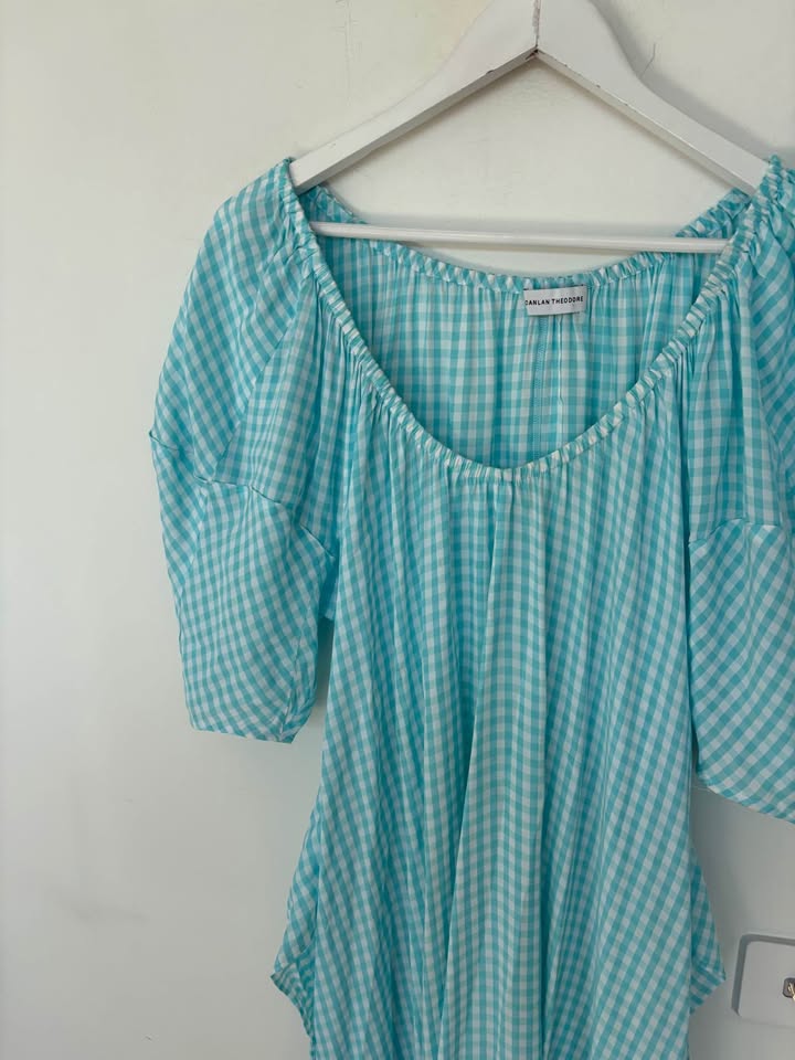 Scanlan Theodore Gingham Dress - size 10