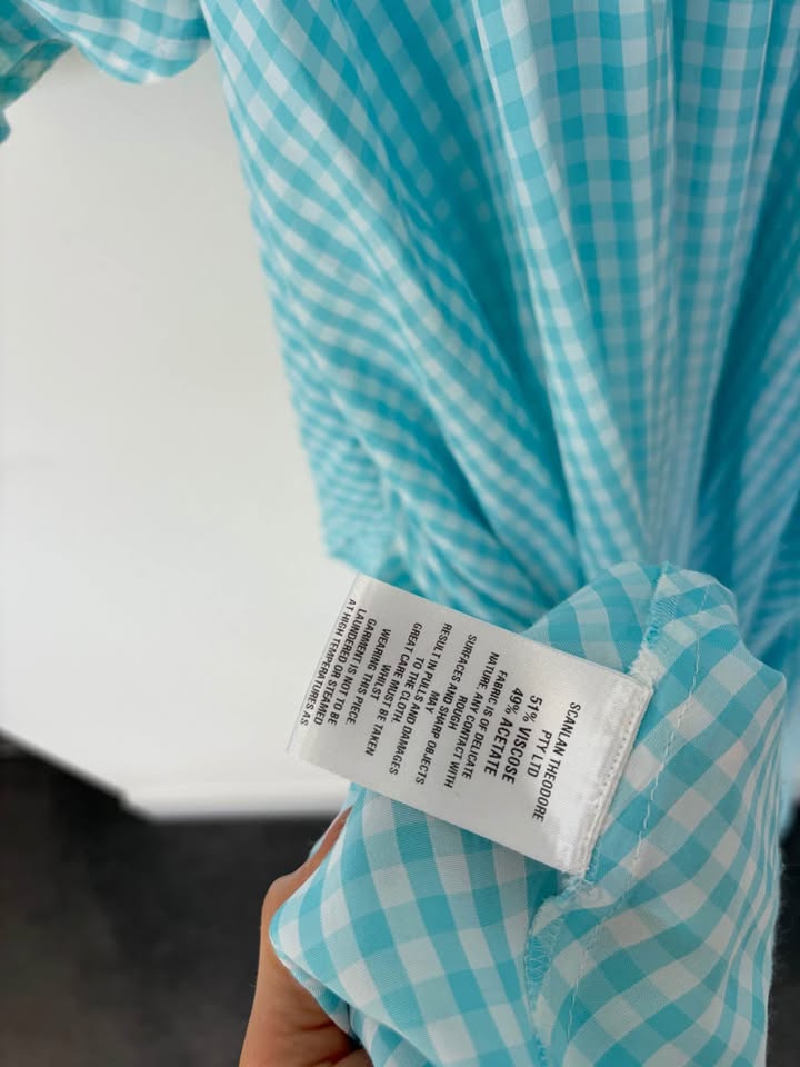 Scanlan Theodore Gingham Dress - size 10