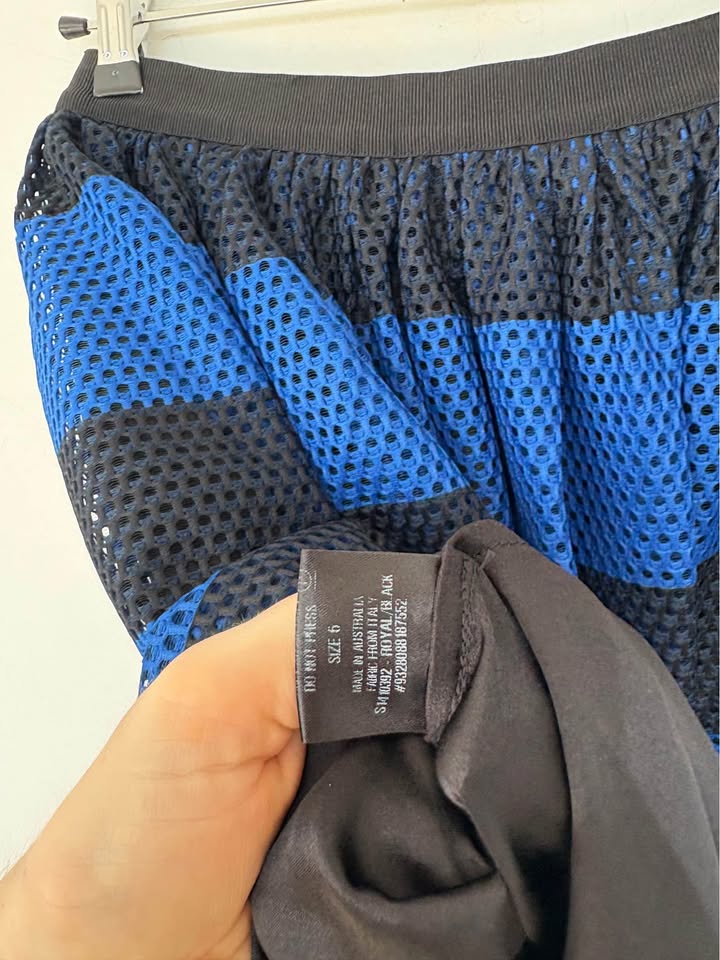Scanlan Theodore Mesh Set - size S/M top and size 6 skirt