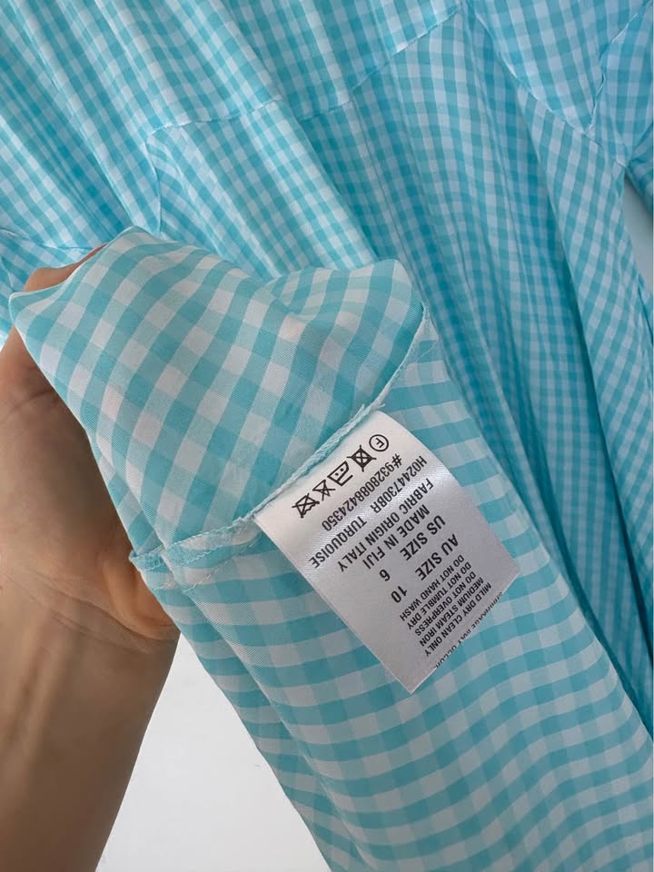 Scanlan Theodore Gingham Dress - size 10
