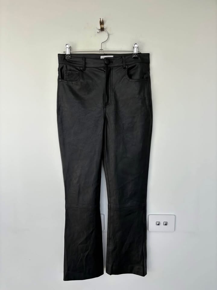 HENNE Faux Leather Pants - size 6