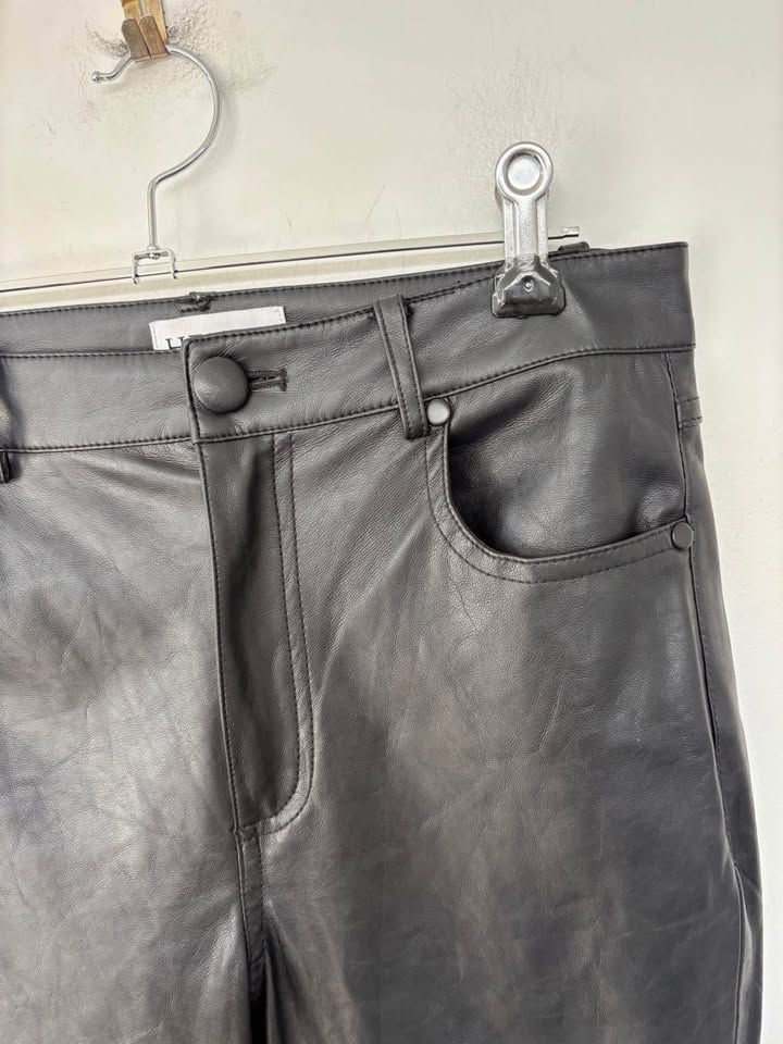 HENNE Faux Leather Pants - size 6