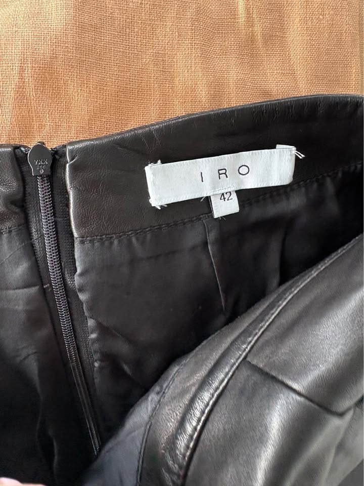 IRO Leather Skirt - size 42