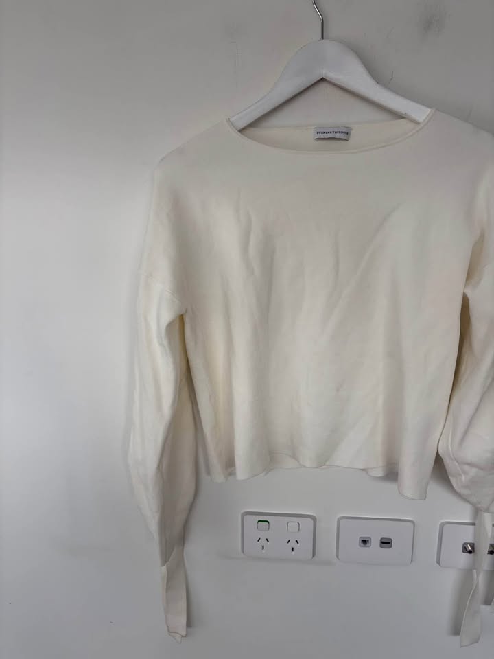 Scanlan Theodore Crepe Top - size xs