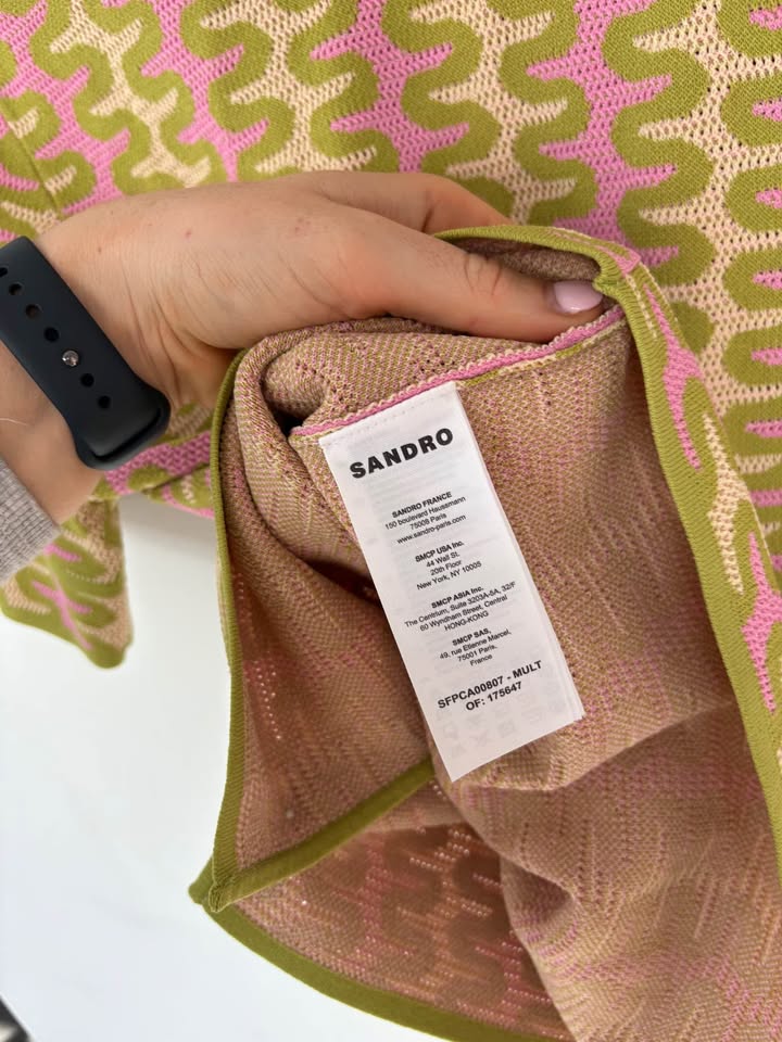 Sandro Knit Shirt - size 0