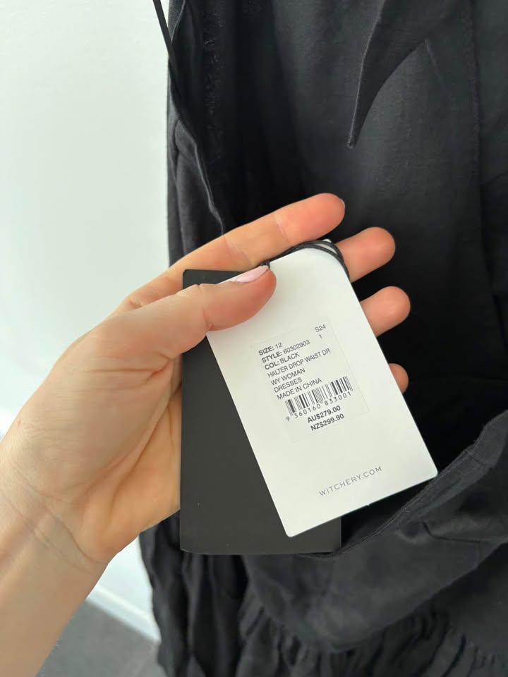 Witchery Linen Maxi Dress - size 12 BNWT