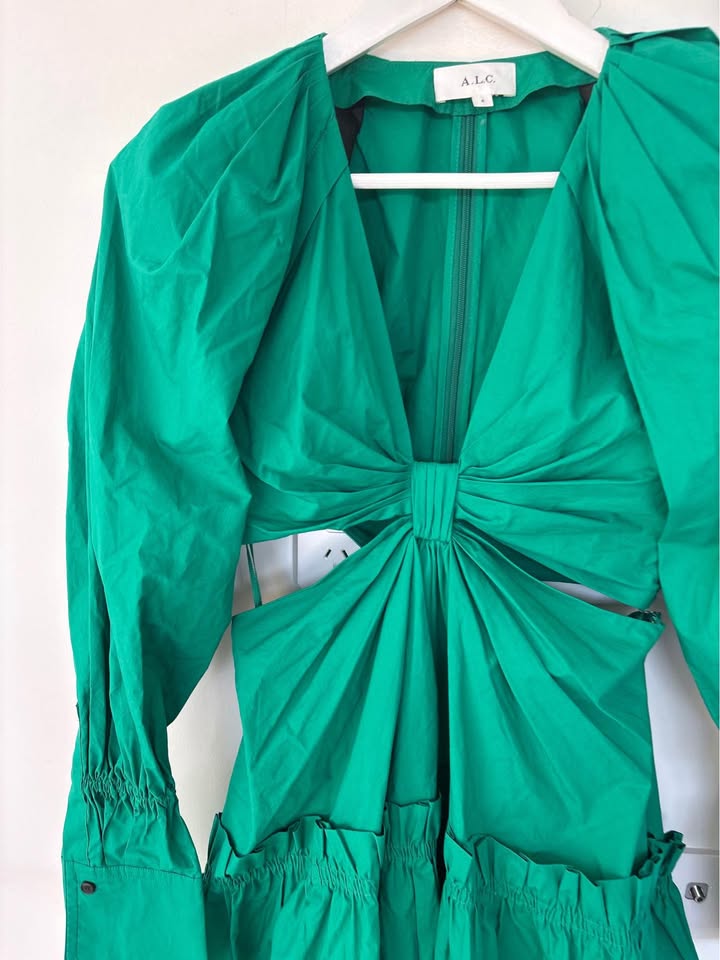 ALC Green Mini Dress - size 4