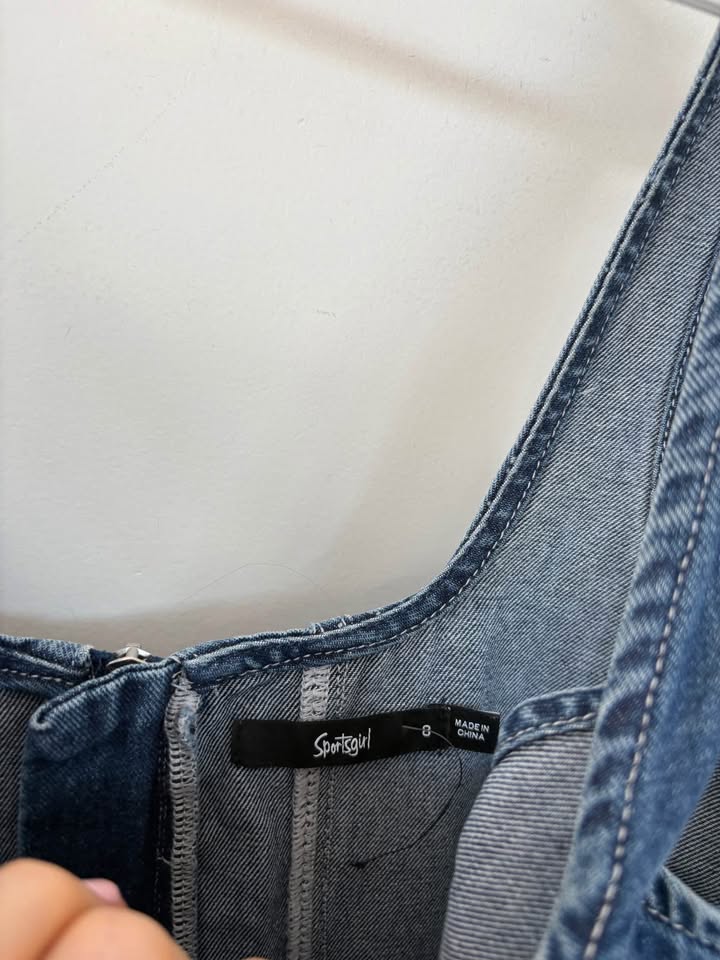 Sportsgirl Denim Dress - size 8