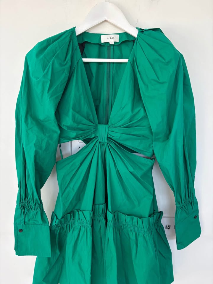 ALC Green Mini Dress - size 4