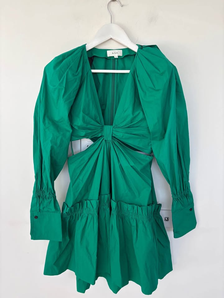 ALC Green Mini Dress - size 4