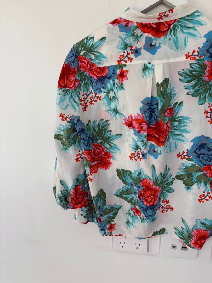 Scanlan Theodore Silk Blouse - size 8