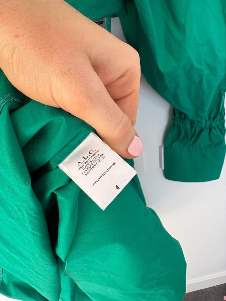 ALC Green Mini Dress - size 4