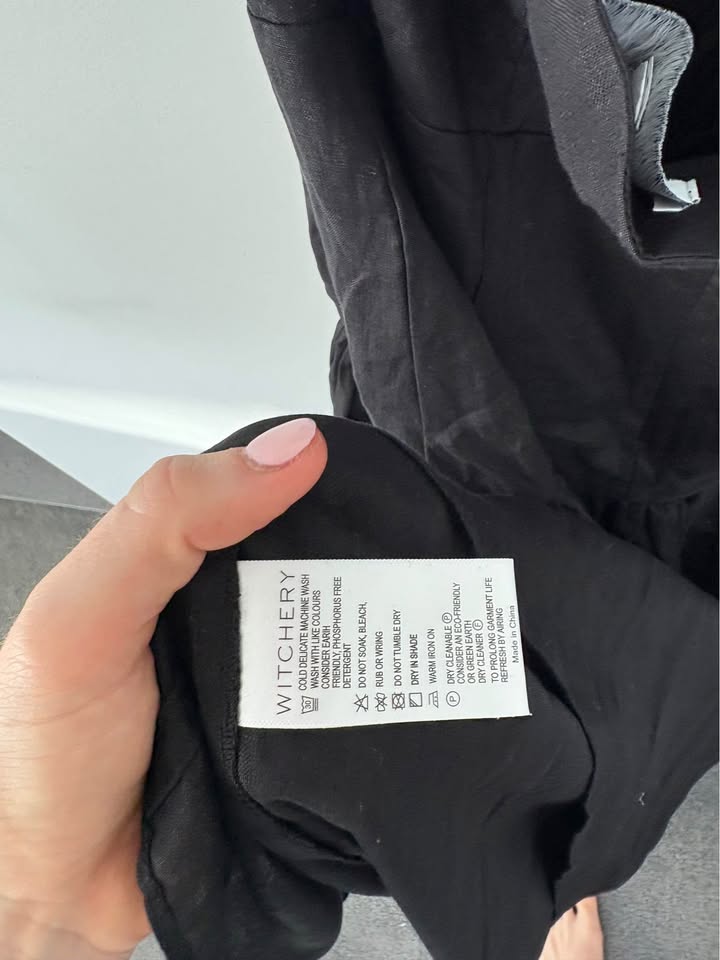 Witchery Linen Maxi Dress - size 12 BNWT
