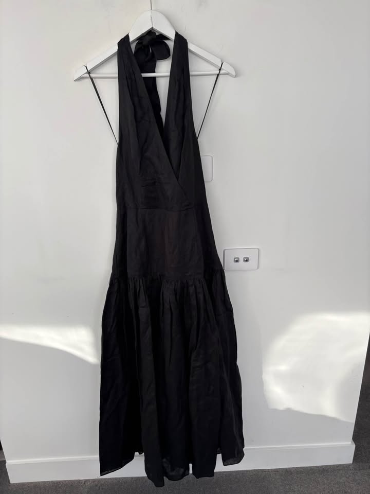 Witchery Linen Maxi Dress - size 12 BNWT
