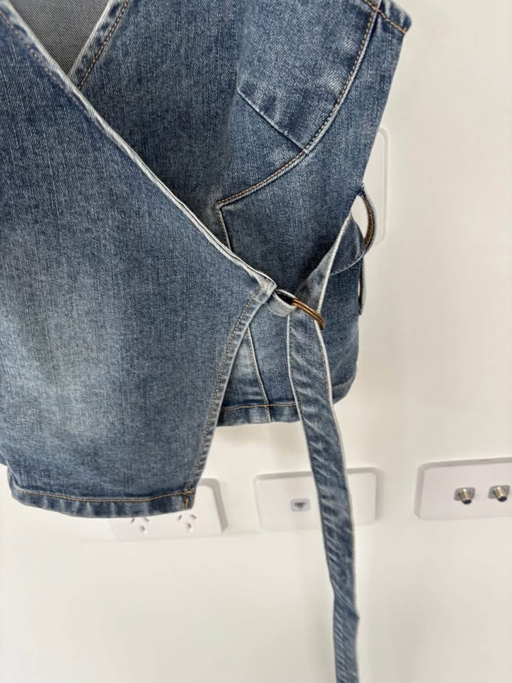 Abrand Jeans Denim Vest - Size XS