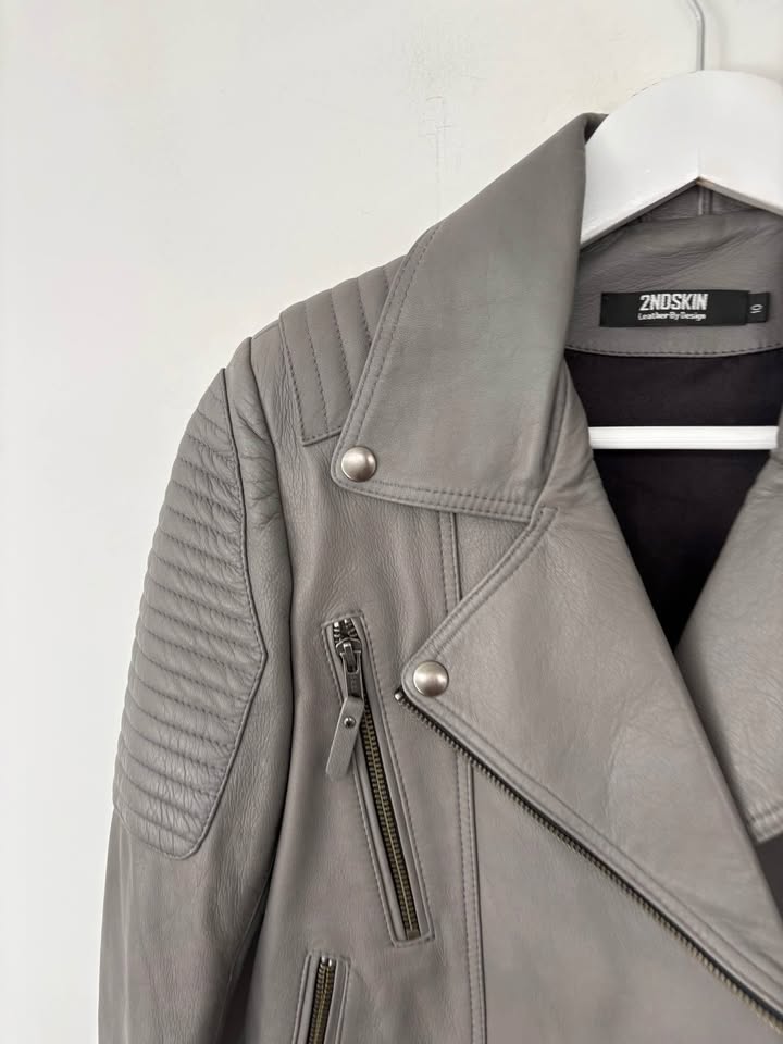2nd Skin Leather Jacket - Size 10