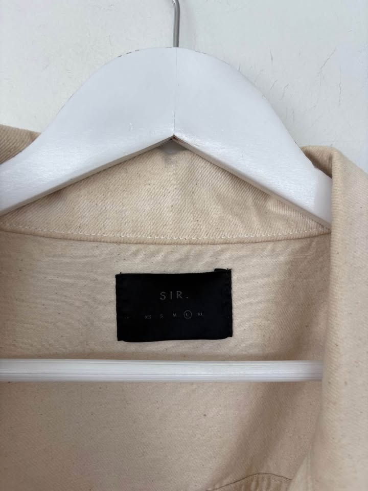 Sir. Cream Denim Jacket - Size Large