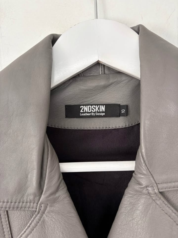 2nd Skin Leather Jacket - Size 10