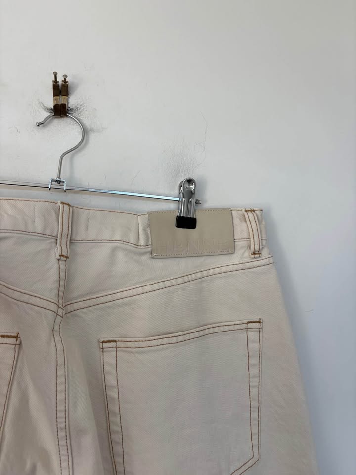 Henne Cream Jeans - Size 34