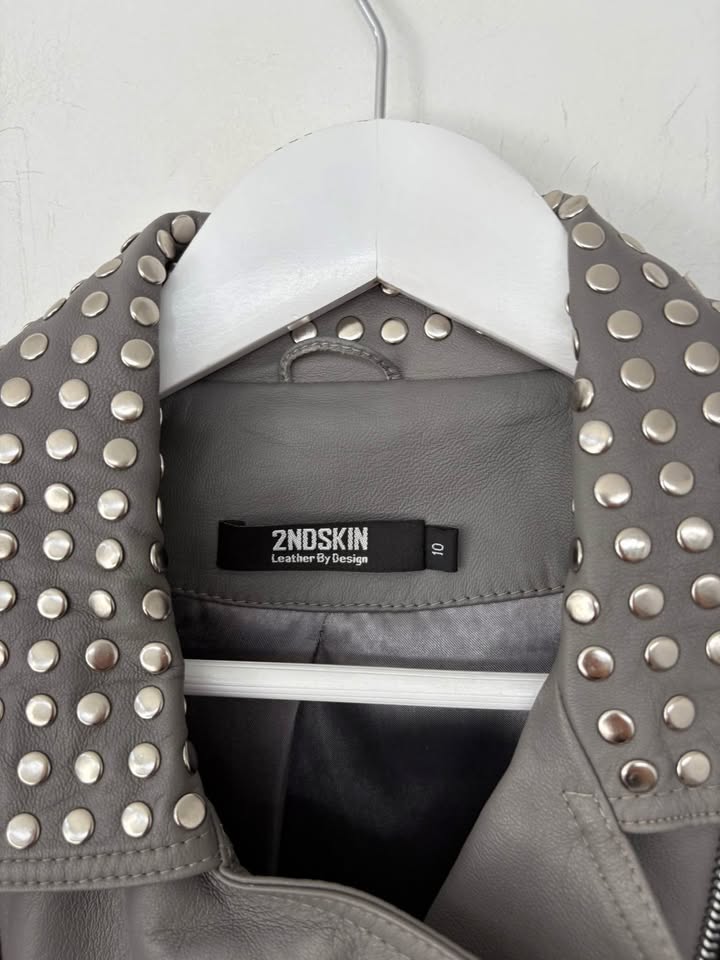2nd Skin Leather Jacket - Size 10