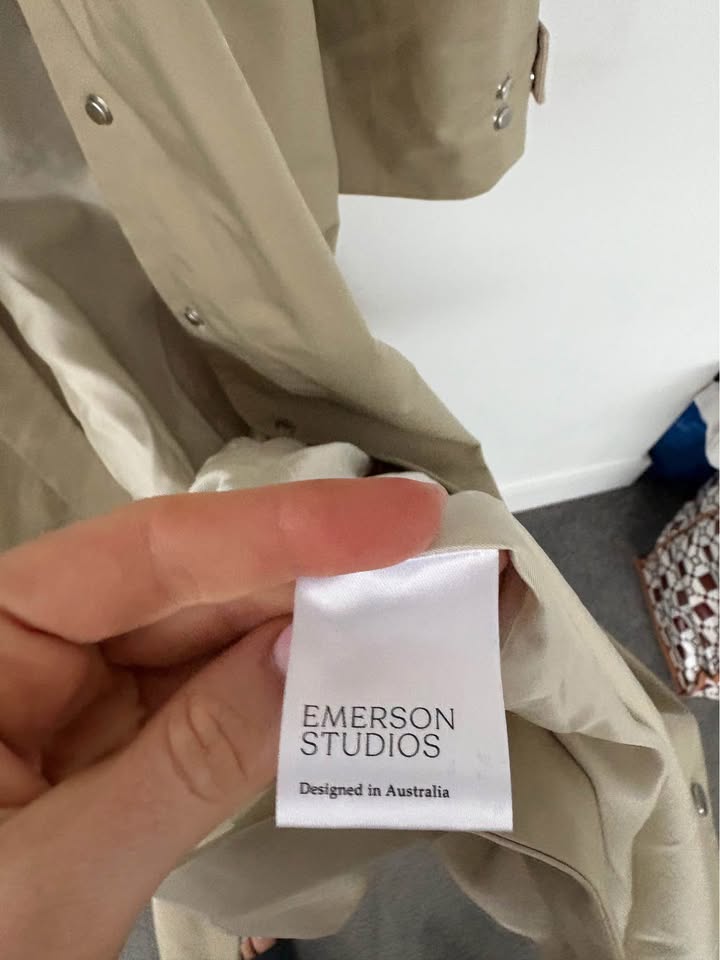 Emerson Studios Trench Coat - Size Medium