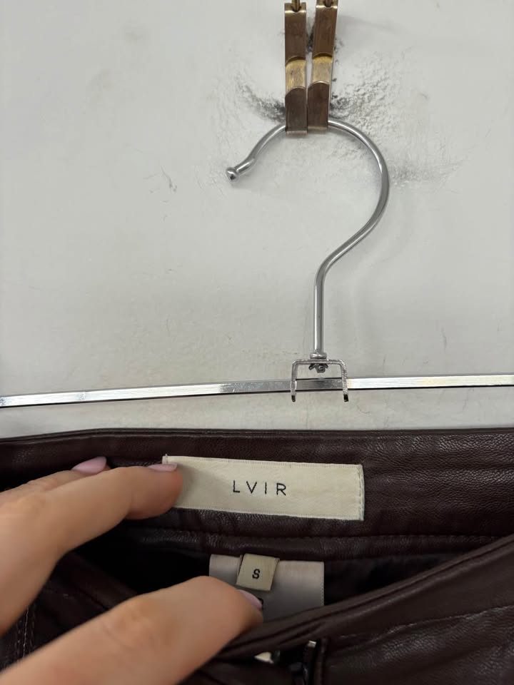 LVIR Faux Leather Pants - Size Small