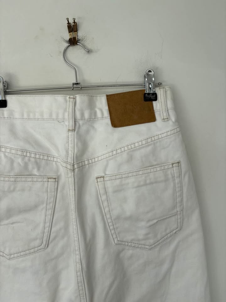 Bayse White Denin Skirt - Size 7