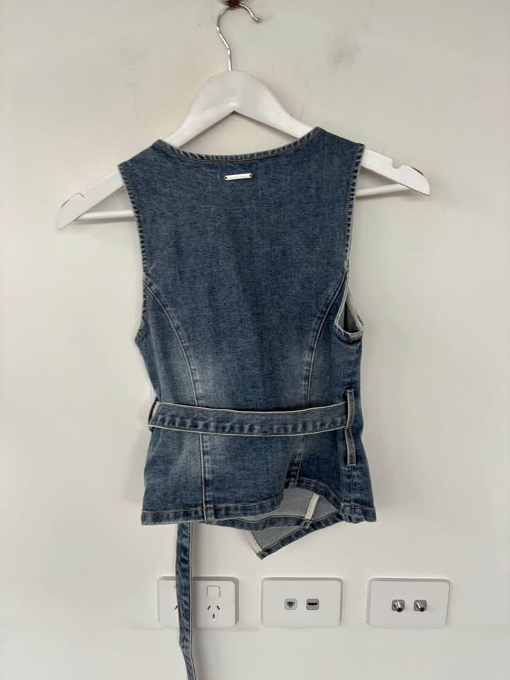 Abrand Jeans Denim Vest - Size XS