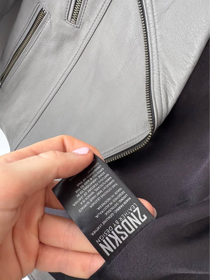 2nd Skin Leather Jacket - Size 10