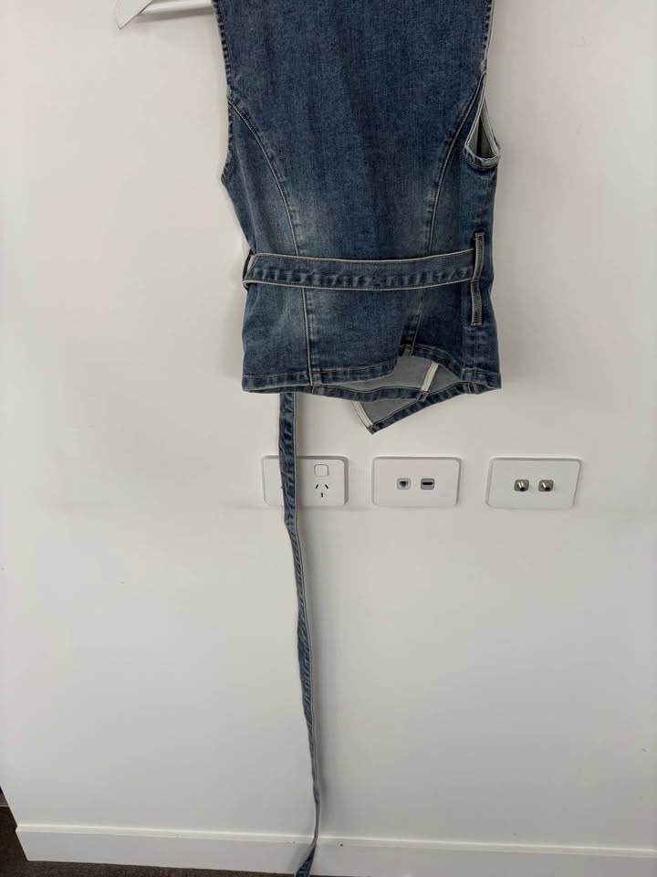 Abrand Jeans Denim Vest - Size XS