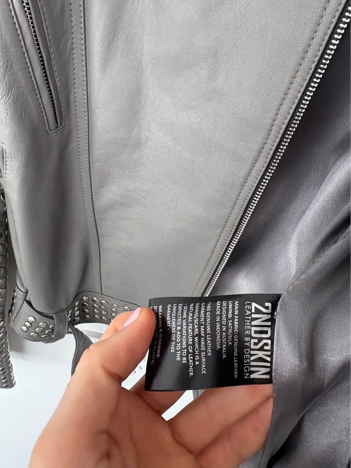 2nd Skin Leather Jacket - Size 10