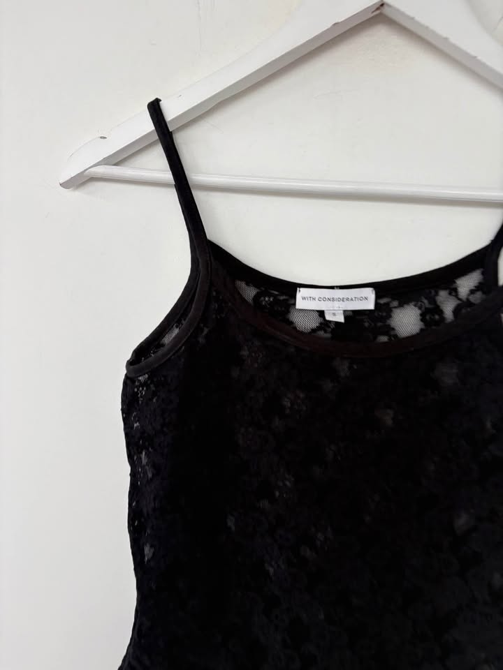With Consideration Lace Top - Size Small
