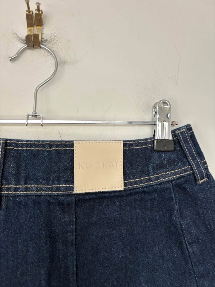 Kookai Denim Mini Skirt - Size 6